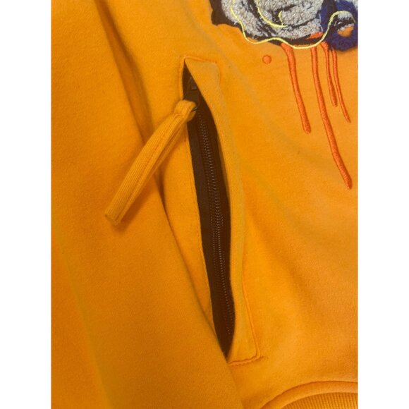 Civilized mens Orange bear graphic embroided Crewneck Sweatshirt Size Medium SKU - Picture 7 of 10